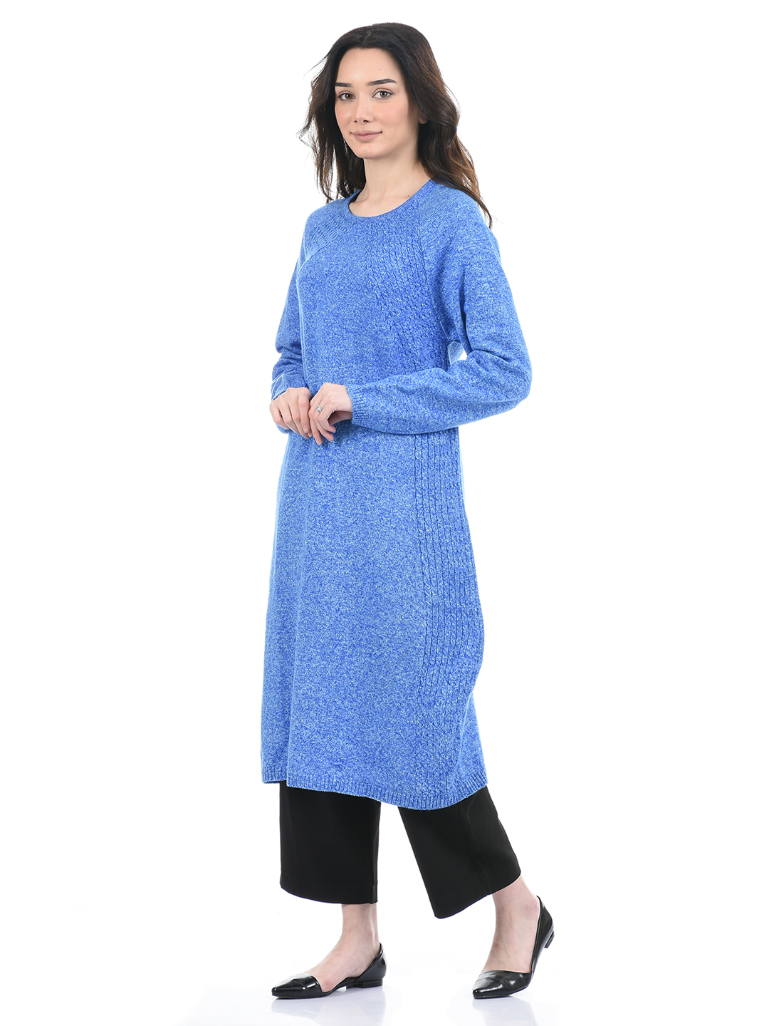 American Eye Women Casual Wear Blue Kurta